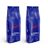 2x Primo Caffe Decaf 250g Ground Coffee Light Roast Intensity 3 Machine/Plunger