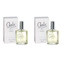 2x Revlon Charlie White 100ml Eau De Toilette/Fragrances/Natural Spray for Women