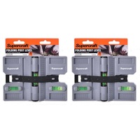 2x Supercraft Multipurpose Lightweight Compact Folding Post Spirit Level Mag DIY