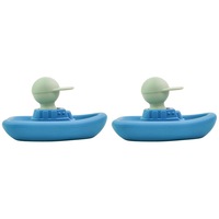 2x Urban Products Boat Skipper Bath Time Kids/Childrens Toy Blue 11cm 4M+