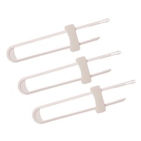 3x Dreambaby Furniture Cabinet D-Shaped Handle Baby/Toddler Safety Sliding Locks