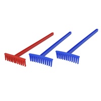 3x Plasto 50cm Rake Sand Pit Fun Beach Dig Toy Outdoor Kids/Children 1+ Assorted