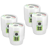 48pc Lemon & Lime Reusable Meal Prepping Food Storage Container Round Box 300ml