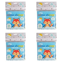 4x Hello Sunshine Colour Change Bath Book Kids/Toddler Interactive Play Toy 6m+
