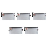 5x Kent Supreme Mesh DL Zip Pencil Case 220x115mm Marker Storage Graphic Design