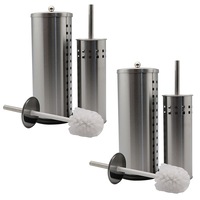 6pc Boxsweden Bathroom/Toilet Roll/Brush Stainless Steel Holder Home/Office Set