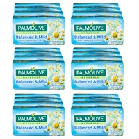 6x 4PK Palmolive 90g Naturals Balanced & Mild Soap Bar Shower Bath Skin Care