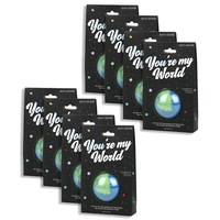 8PK Gift Republic 100g Scented You're My World Bath Bomb Fizz Blueberry GreenTea