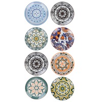 8x Lemon&Lime Moroccan 19cm Deco Ceramic Side Plate Home/Kitchen Platter Assort