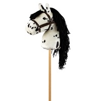 Astrup 68cm Piebald Hobby Horse Animal Fun Play Cowboy Toy Kids/Children 3y+