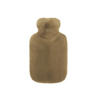 Bambury Silky soft Frida Faux Fur Hot Water Bottle Biscuit 2L Home Living