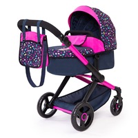 Bayer Xeo Compact Adjustable Doll Pram/Stroller Confetti Kids/Childrens Toy 3y+