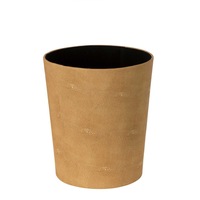 Belle Hunter Waste Trash Bin Garbage/Rubbish Storage Can Round 25x20cm Ochre