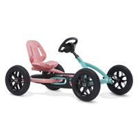 Berg Buddy Lua 2.0 Kids/Children's Pedal Go Kart Ride On Toy Pink/Mint 3-8y
