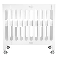 Bloom Alma Baby/Newborn/Infant Mini Urban Wood Foldable Crib Coconut White