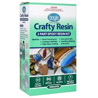 Boyle Crafty 500ml 2-Part High-Gloss Epoxy Resin Kit Art/Craft Jewelry Making