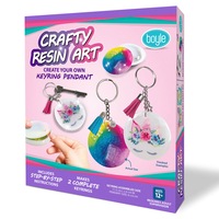 Boyle Crafty Resin Art Keyring/Pendant Project Kit Kids DIY Activity Craft 12y+