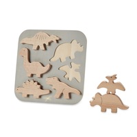 By Astrup Wooden Puzzle Dinosaurs Animal Educational Activity Board Game Kids 2+