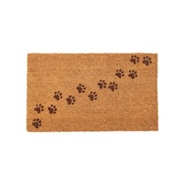 Door Mat 45x75cm Rectangle Floor Rug/Carpet PVC Backed Home/Room Decor Cat Paw