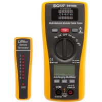 Doss DM1000 2 in 1 Ethernet LAN Cable Tester Multimeter 10BASE-T/10BASE-02/FJ45