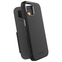 EFM Monaco Case Armour w/ ELeather/D3O 5G For iPhone 14 Pro Max Black/Space Grey