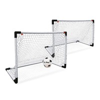 Go Play 182cm Indoor/Outdoor 2-in-1 Soccer Goal Post Fun Family Kids Game 5y+