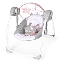Ingenuity Swing Baby/Infant Swing/Rocker Chair 0m+ w/ Toys Audrey PS Update Pink