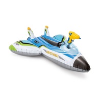 Intex 117cm Inflatable Water Gun Plane Ride-On/Float w/Handle Pool/Beach Toy Ast