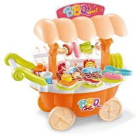  Kids Toy 27pc 33cm Rotating/Roasting BBQ Trolley w/Veggie/Fish/Meat/Light/Sound