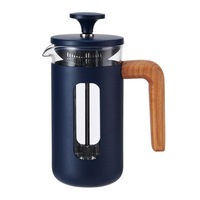 La Cafetiere Pisa 3-Cup 350ml Stainless Steel/Glass Coffee French Press Navy