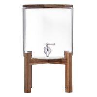 Ladelle Gather 8L Glass Drink Jug/Dispenser w/Acacia Timber Lid 43.5x24x24cm