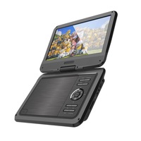 Laser Portable DVD Player With 10" LCD Screen/180° Swivel/Car Charger Black