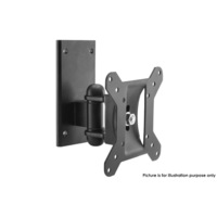 LCD LED TV Swivel & Tilt Single Stud Wall Mount Bracket 15-24" Up To 20Kg Black