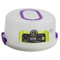 Lemon & Lime 30cm Round Plastic Cake/Dessert Container Box Holder w/Lid Assorted