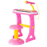 Pink 31 Key Kids Electronic Keyboard Piano Organ Toy/Microphone Music play kids