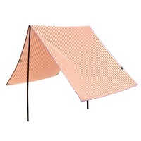 Life! Haven 150cm x 320cm A Frame Outdoor UV Sun Tent Shelter Canopy Grey/Orange