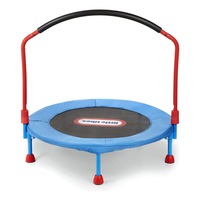 Little Tikes 3' Easy Store Folding Indoor Trampoline w/ Bar Fun Toy Kids/Toddler