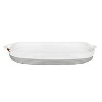 Living Textiles Baby 76cm Cotton Rope Change Basket w/ Mattress/Cover White/Grey