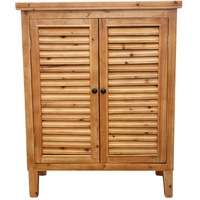 Louvre Timber Wood 80x102.5cm 2-Door Cabinet/Table Home Furniture Rect Natural