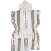 LVD Microfibre Adult/Teen Hooded Beach Absorbent Towel Poncho w/ Bag Safari