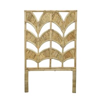 Maine & Crawford Bebe Wave 190x145cm Rattan Headboard For King Size Bed Natural