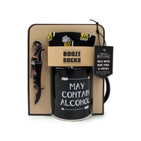 Men's Republic Drinking/Coffee Mug/Socks/Multi Tool May Contain Alcohol Gift Set