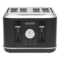 Morphy Richards x Belling Colour Edition Boutique 4 Slice Home Toaster Black
