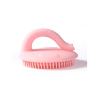 My Pure Silicone Baby/Toddler Bathing Grooming Cleaning Brush Blush 0M+