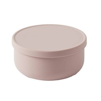 Nordic Kids Henny Round 13x6cm Silicone Bowl Food/Snack Container w/ Lid Musk
