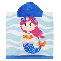 Onkaparinga Kids 60x120cm Soft Absorbent Hooded Beach/Swimming Towel Mermaid