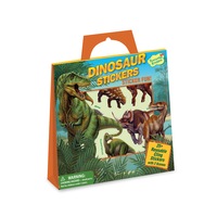 Peaceable Kingdom Kids/Children Reusable Sticker Fun Dinosaur Scene w/ Tote 3y+