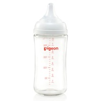 Pigeon Softouch lll Glass Drinking/Feeding Bottle Anti-Colic 240ml Baby 3m+
