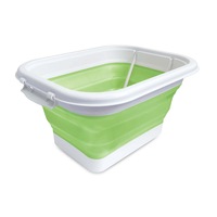 Roger Armstrong 49.5cm/21L Multi-Purpose Folding Storage/Bath Tub w/ Lid Green