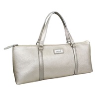 Sachi 36x15cm Insulated Wine Carrier Purse Bottle Cooler Handbag Champagne Gold